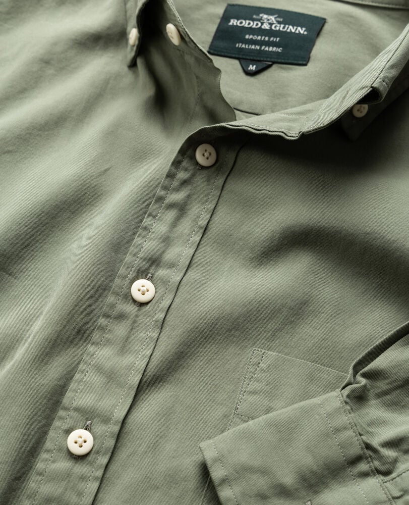 Featherston Sports Fit Shirt, HEMLOCK, Detail 2