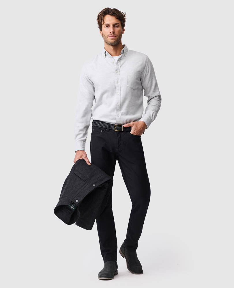 Hemd Barrhill in sportlicher Passform, SILBER, Off Front