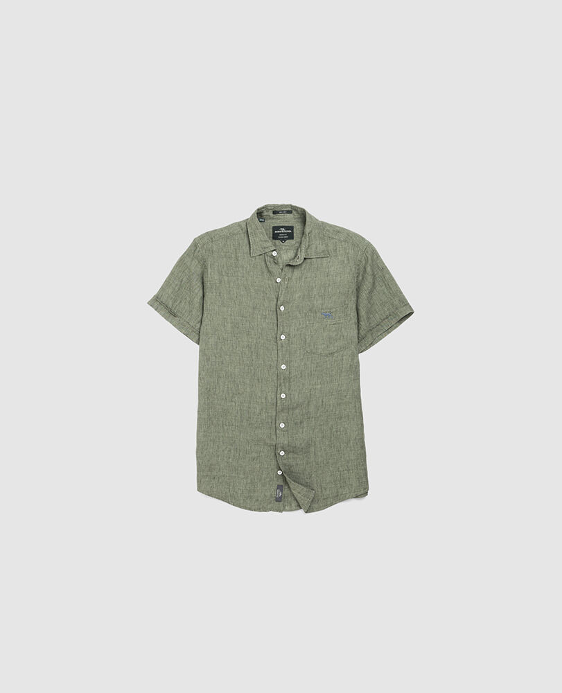 Cathedral Cove Sports Fit Shirt, KELP, Flat Lay