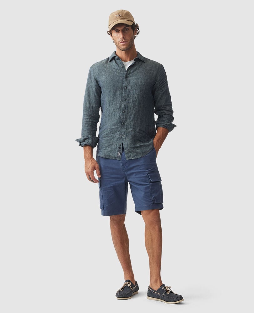 Coromandel Sports Fit Shirt, ASH, Off Front