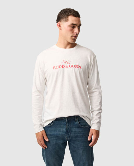 Long Sleeve Logo T-Shirt, MARBLE