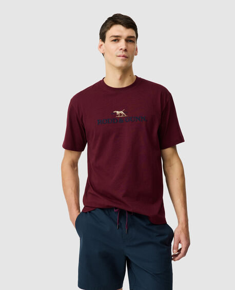 The Peaks Logo Tee, OXBLOOD