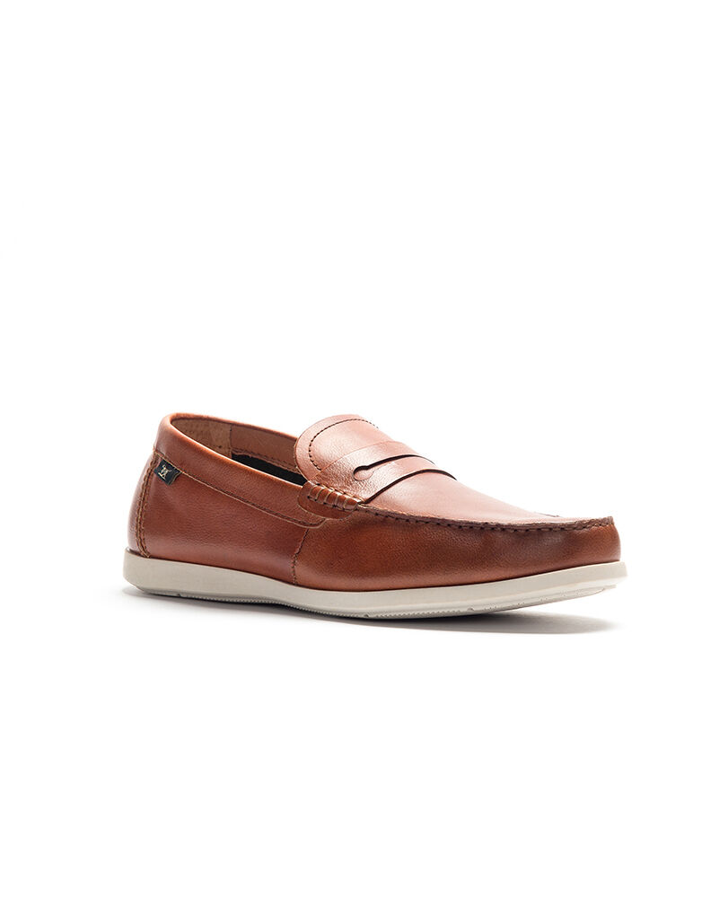 Carsons Road Loafer, COGNAC, Off Front