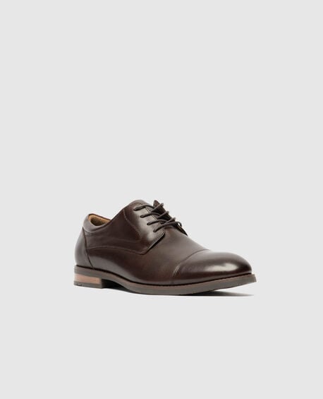 Loburn Derby Shoe, CHOCOLATE