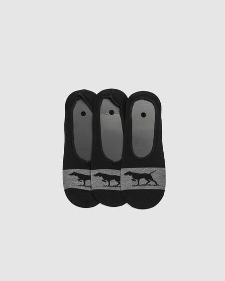 Gunner Lo Show Sock 3 Pack, NERO/GREY