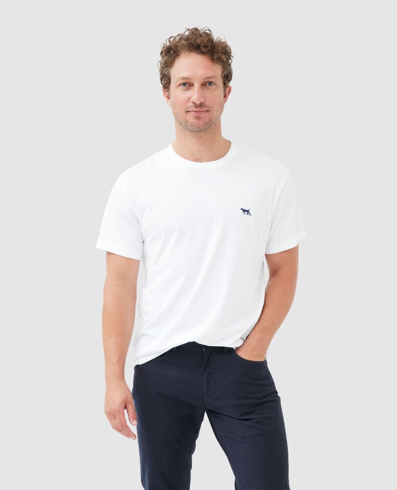 The Gunn T-Shirt , SNOW, Front