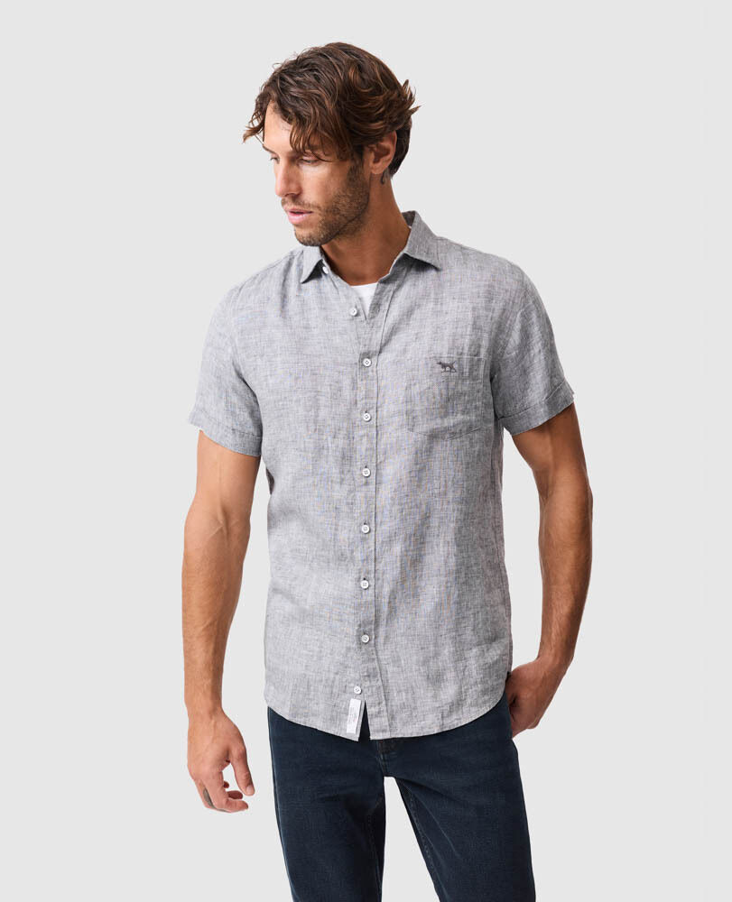 Cathedral Cove Sports Fit Shirt, SMOKE, Front