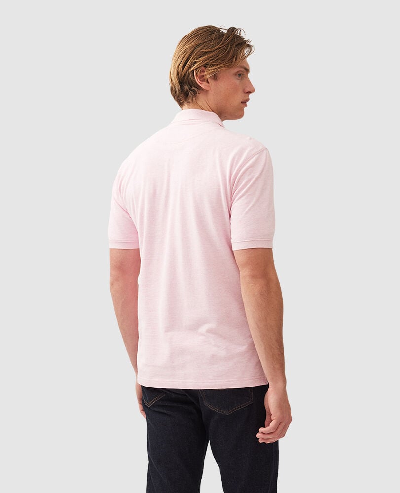 The Gunn Original Fit Polo, ROSE WATER, Back
