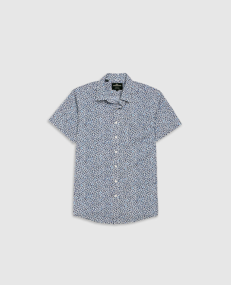 Portage Sports Fit Shirt, BLUEBELL, Flat Lay