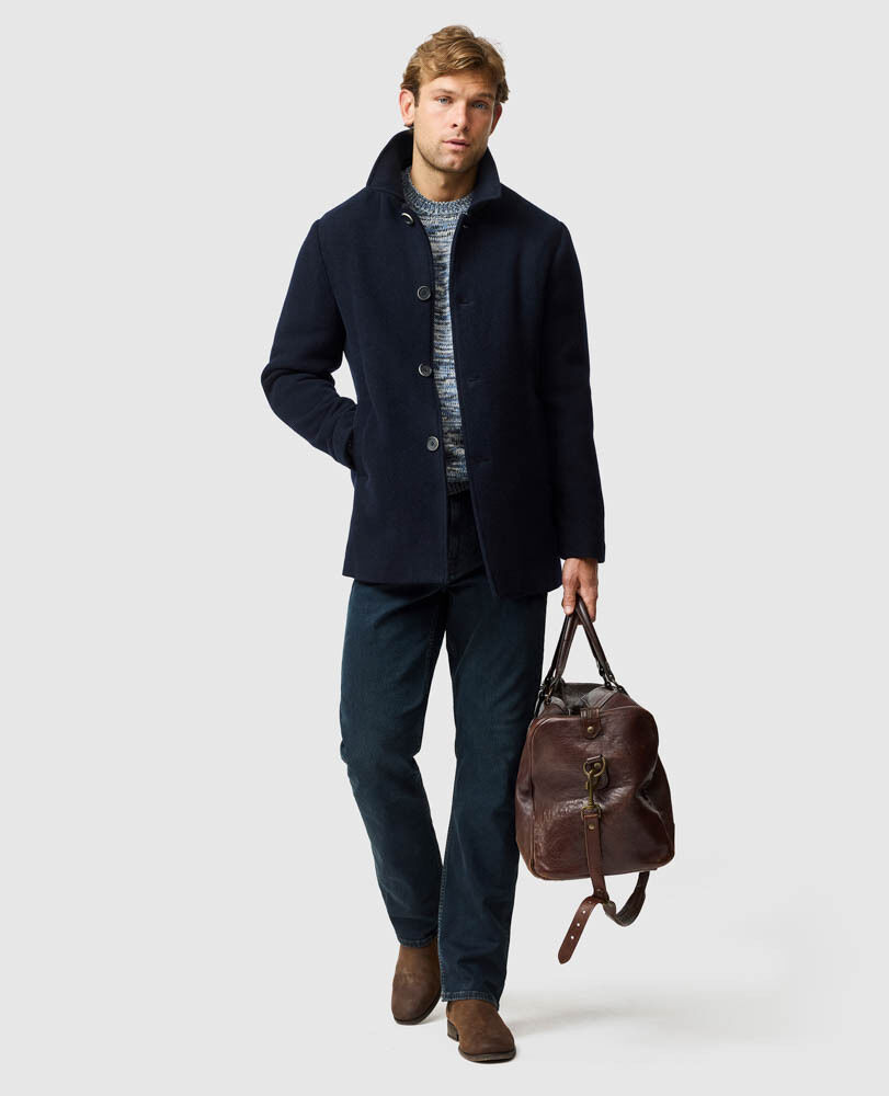 Garston Coat, MIDNIGHT, Off Front