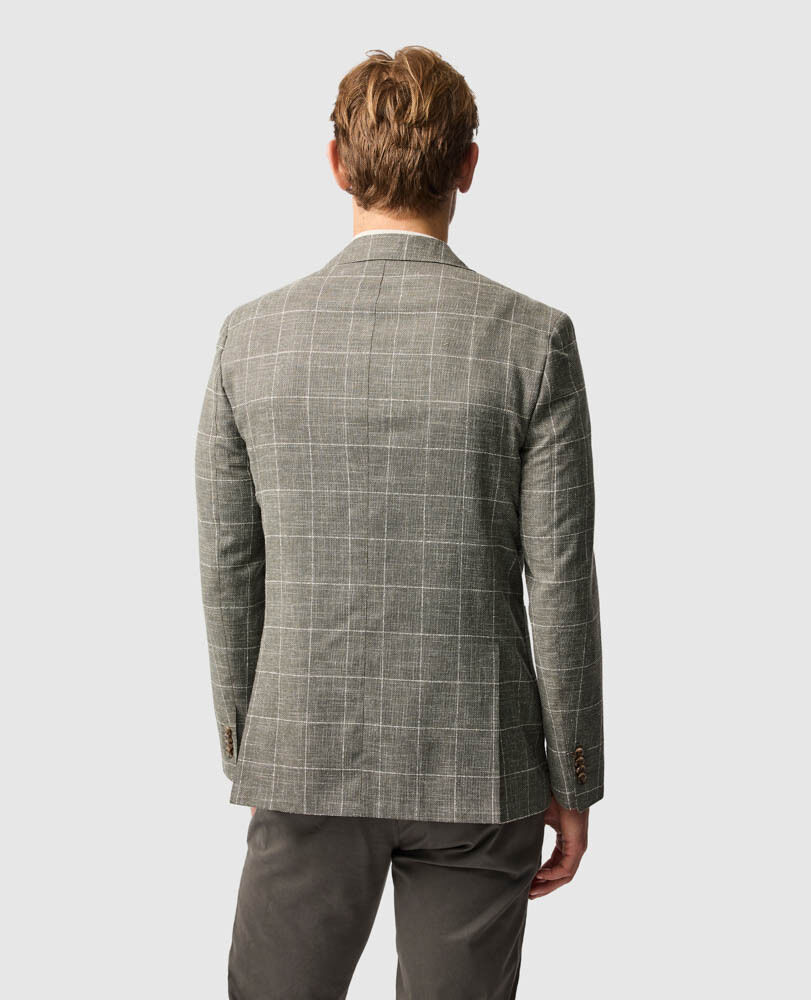 Karaka Point Sports Fit Jacket, KELP, Back