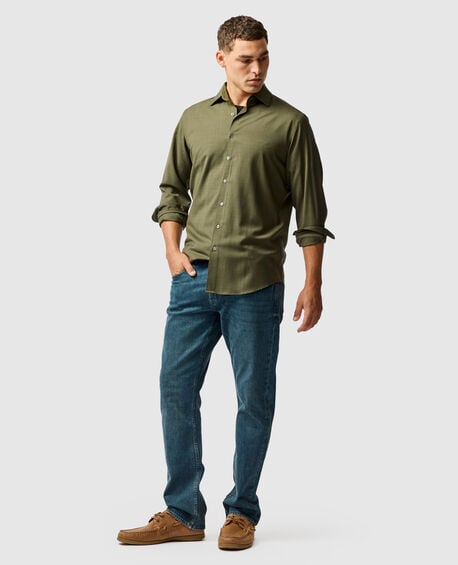 Esk Valley Sports Fit Shirt, PINE