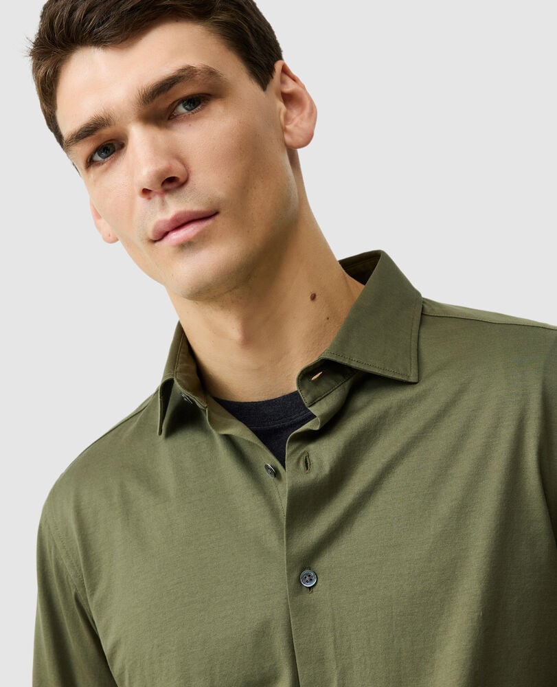 Ascot Park Sports Fit Shirt, KHAKI, Detail 2