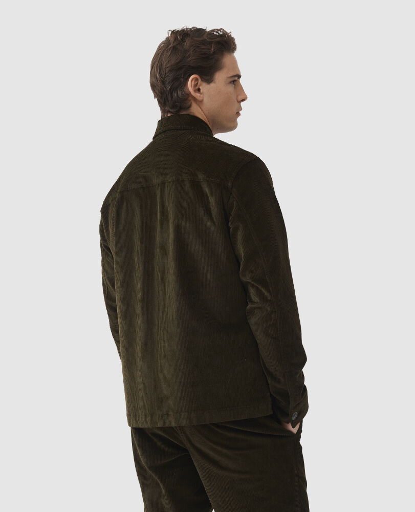 Chemise Waikato, OLIVE FONCÉ, Back