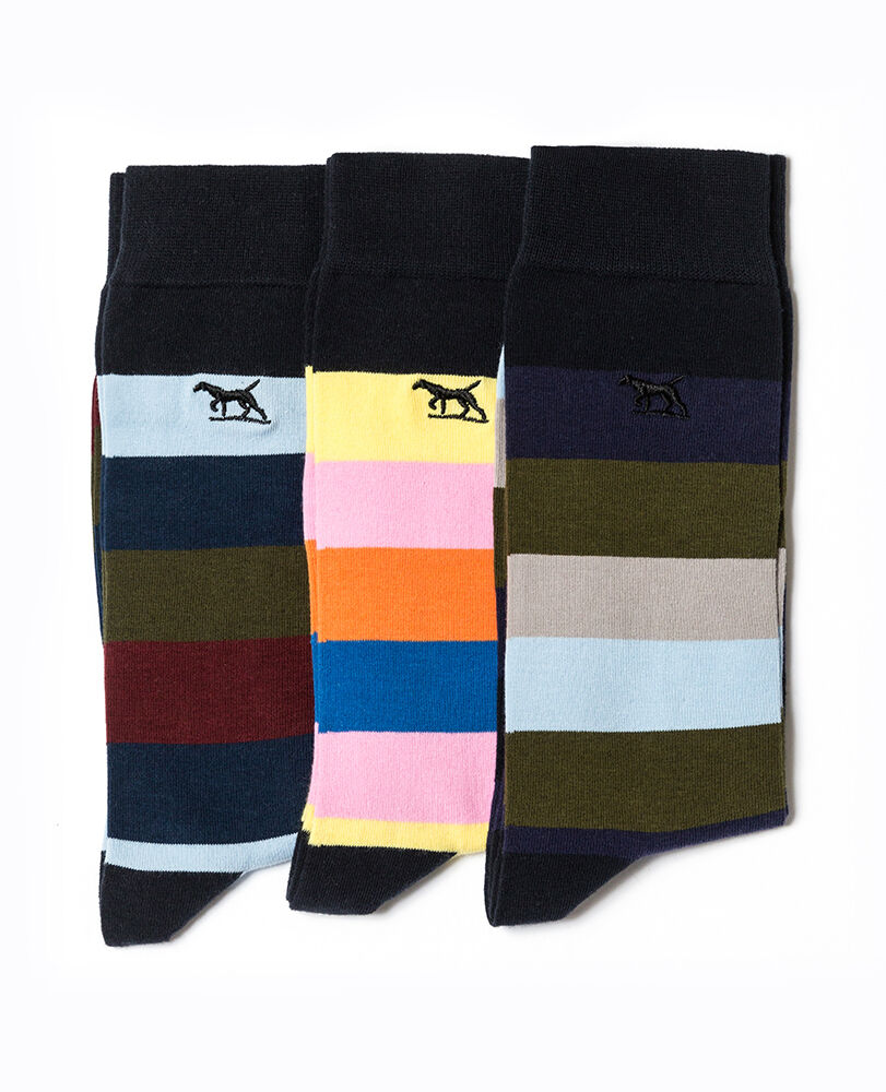Riverhead Three Pack Sock/Multi 0, MULTI, Front