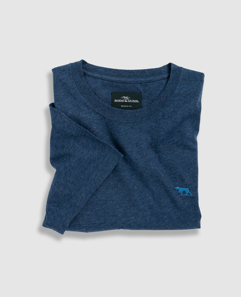 The Gunn T-Shirt , INDIGO, Flat Lay