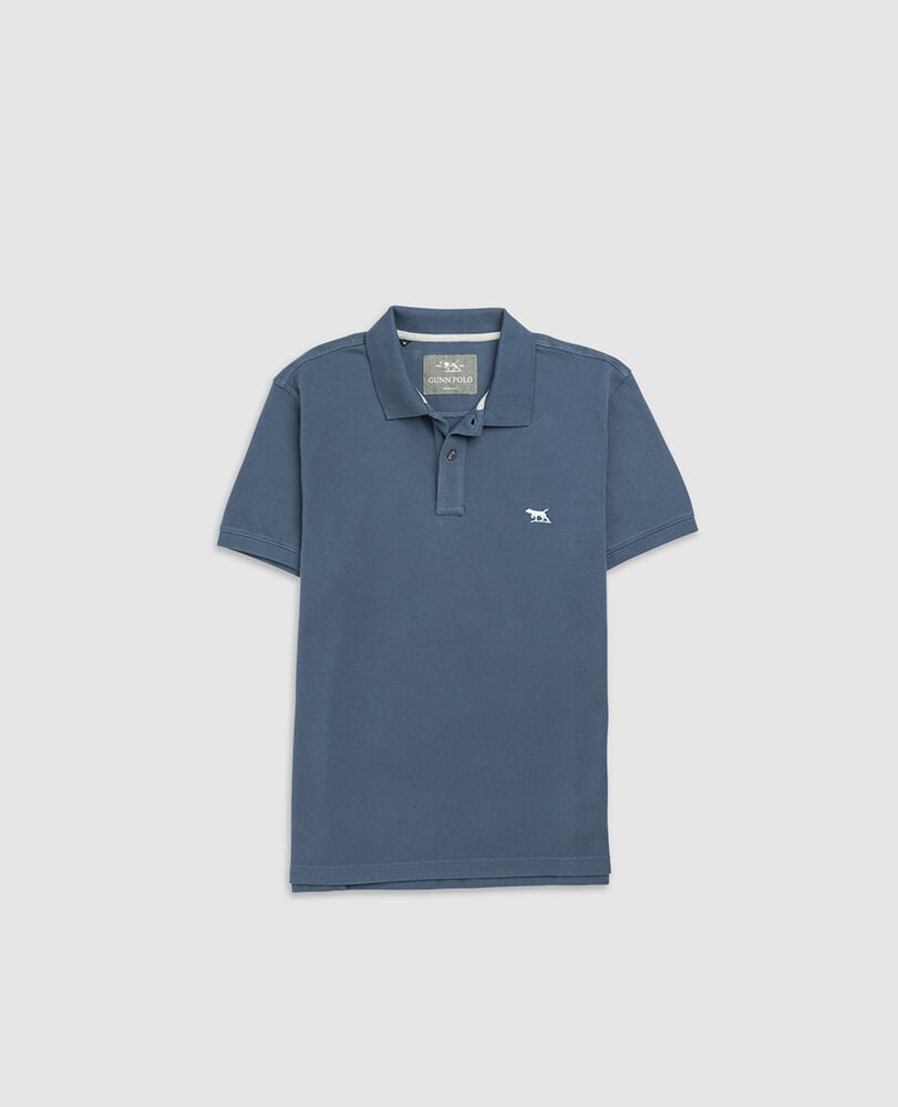 The Gunn Sports Fit Polo, TEAL, Flat Lay