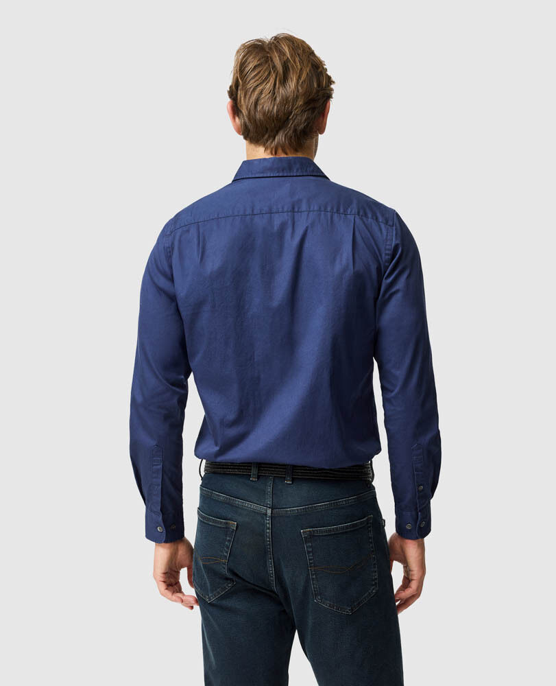 Mavis Lake Sports Fit Shirt, MIDNIGHT, Back