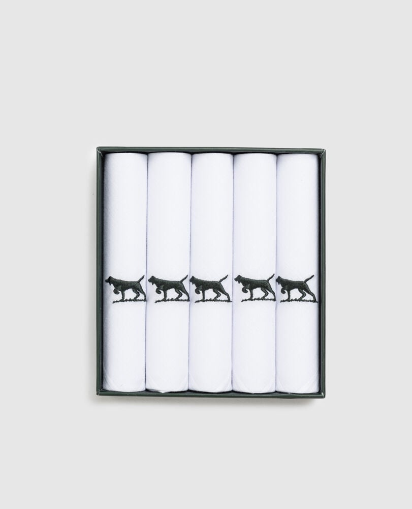 Gunner Handkerchief 5 Pk, WHITE, Back