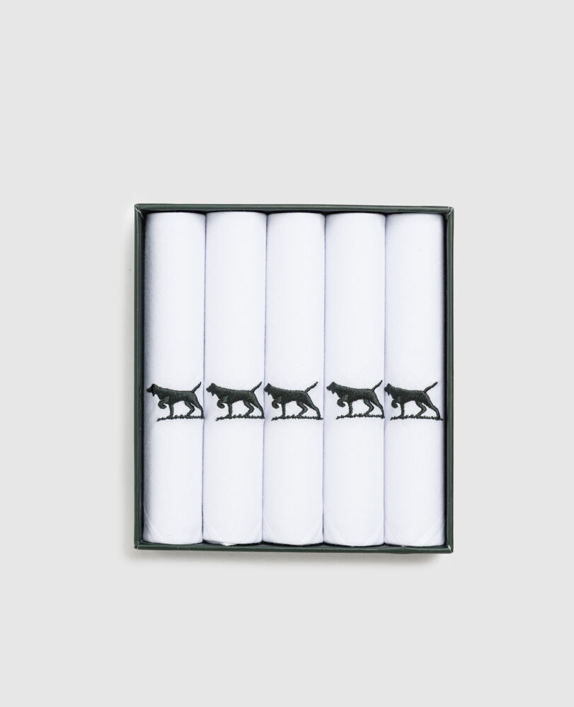 Mouchoir Gunner, paquet de 5, BLANC, Back
