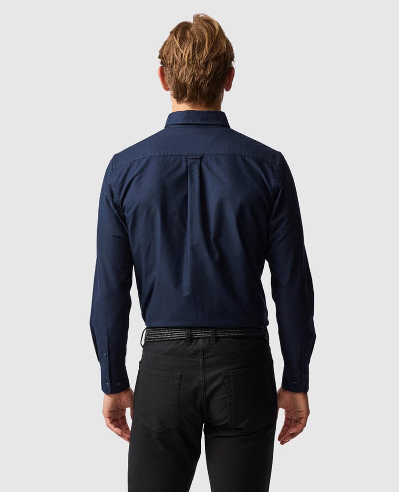 Gunn Oxford Sports Fit Shirt, INK, Back