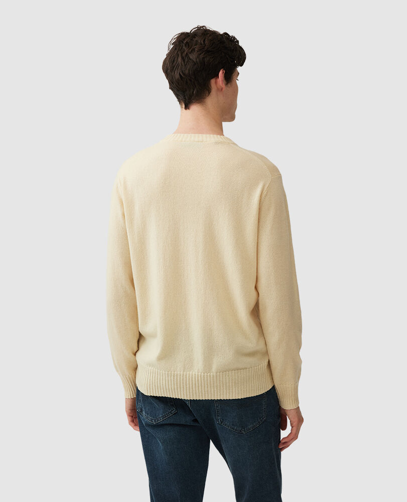 Christchurch Knit, BUTTER, Back