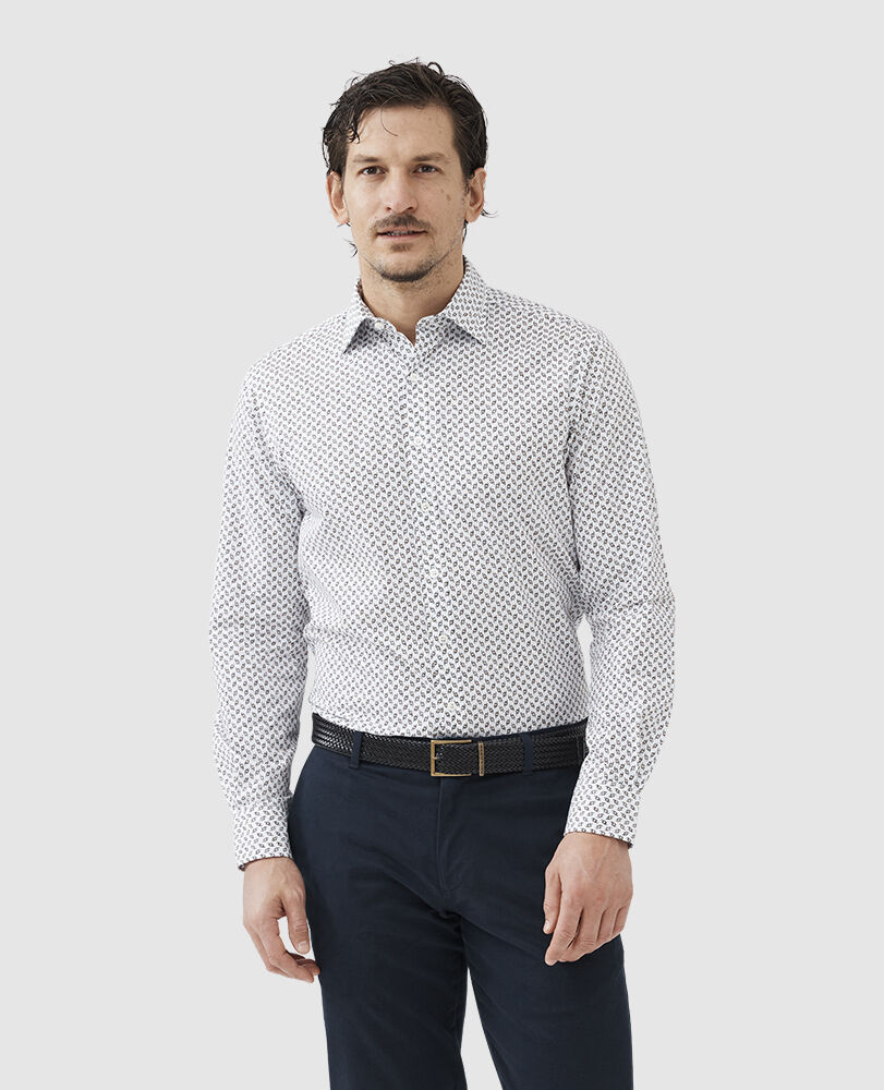 Chemise slim Lakeswood, SABLE NOIR, Front