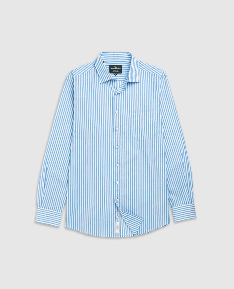 Ferry Landing Sports Fit Shirt, AZURE, Flat Lay