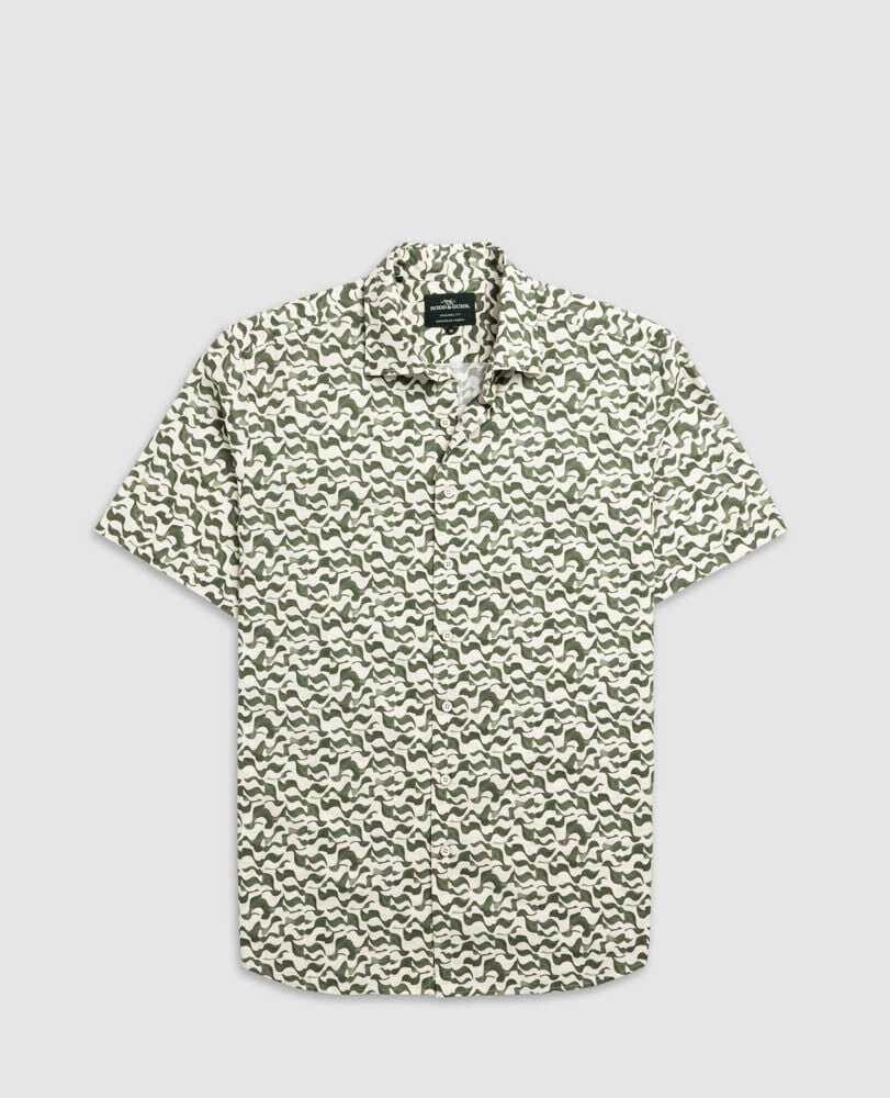 Bendigo Shirt, KELP, Flat Lay