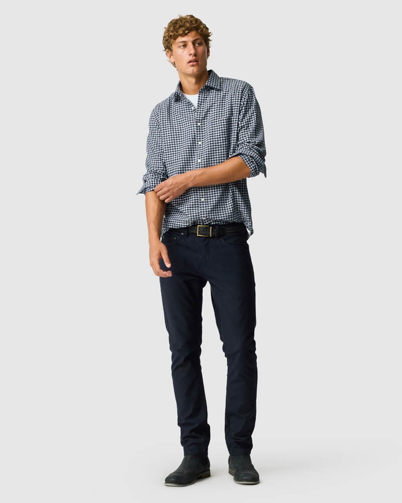 Mckerrow Sports Fit Shirt, ROYAL, Off Front