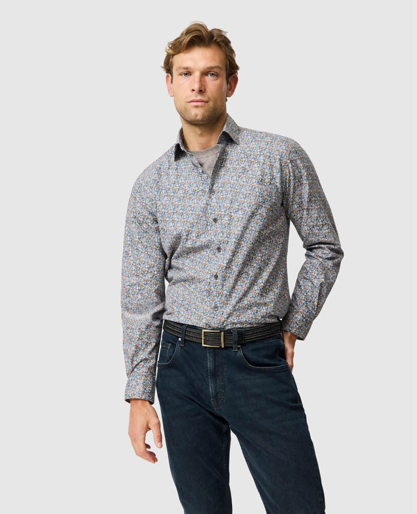 Lancashire Creek Sports Fit Shirt, BOTANICAL, Front