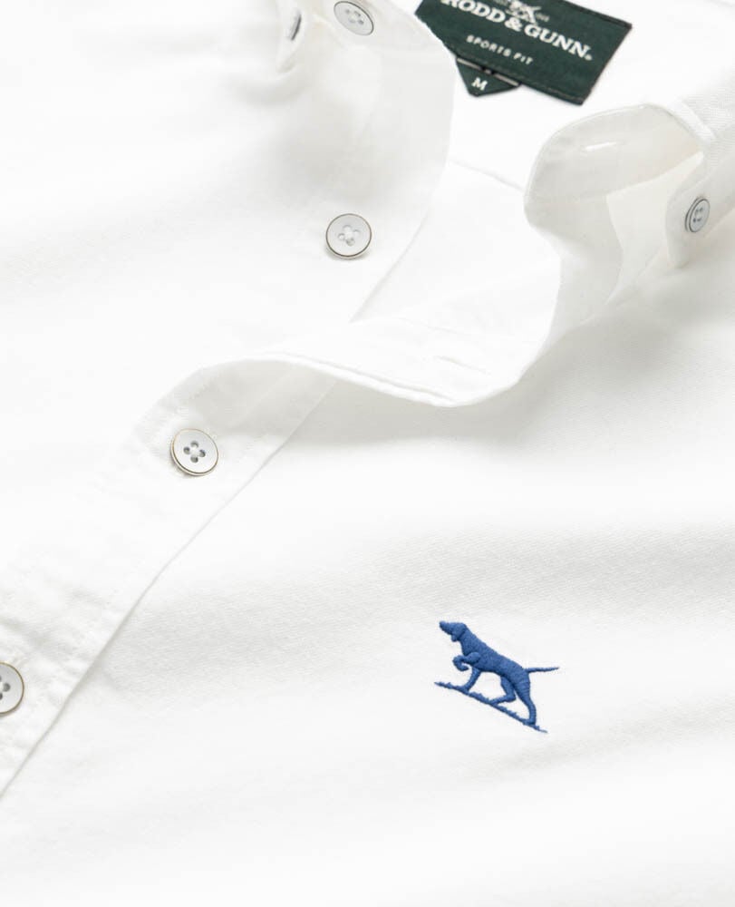 Gunn Oxford Sports Fit Shirt, BLANC, Detail 2