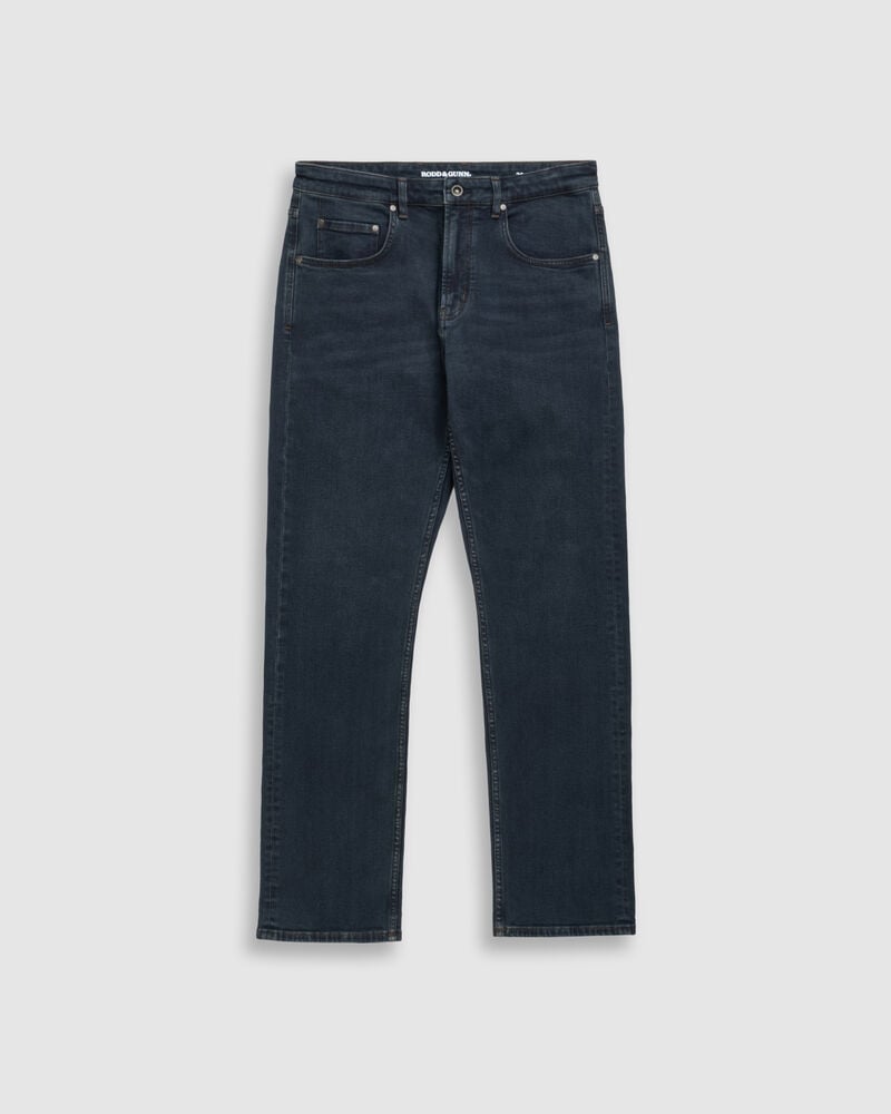 Linden Relaxed Fit Italian Denim, BLUE BLACK, Flat Lay