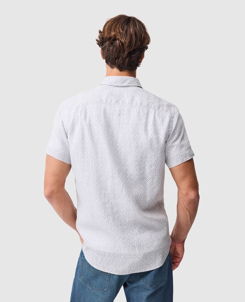 Featherson Sports Fit Shirt, SNOW, Back