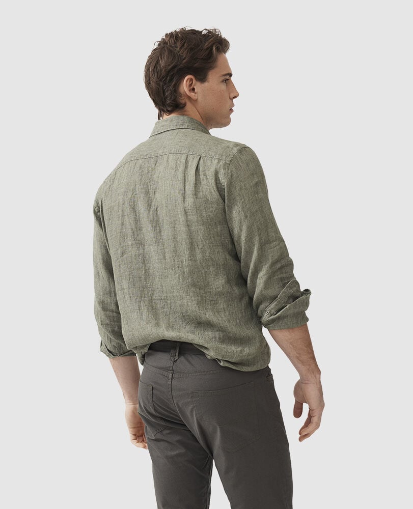 Coromandel 2 Sports Fit Shirt, KELP, Back