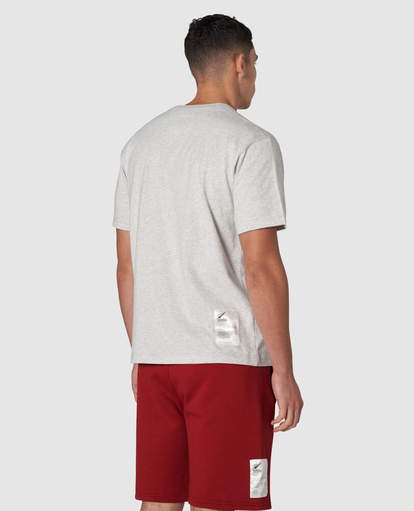Fernmark Logo T-Shirt , ICE GREY MARLE, Back