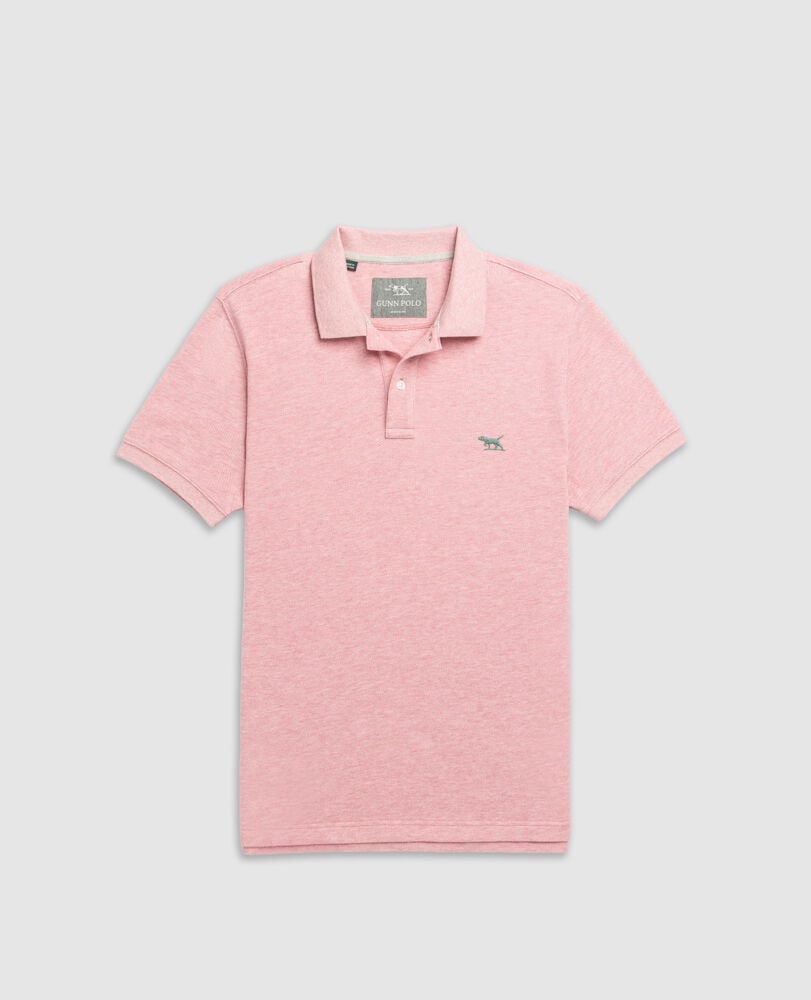 The Gunn Sports Fit Polo, CORAL, Flat Lay