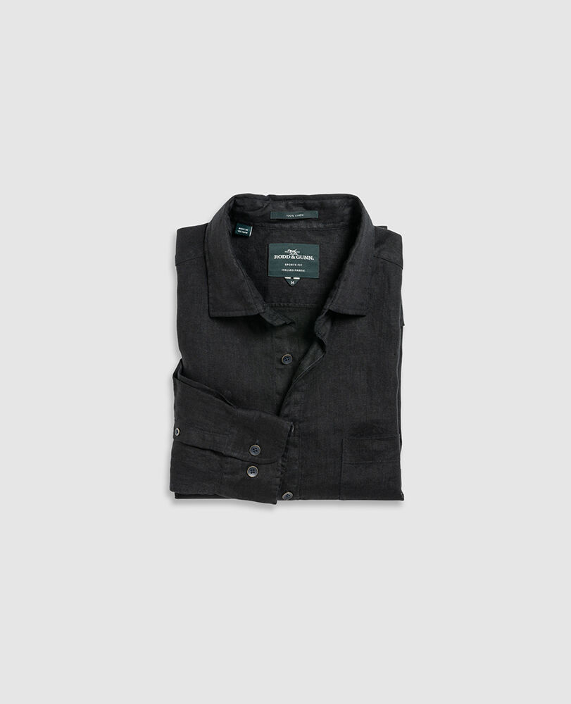 Coromandel Sports Fit Shirt, ONYX, Flat Lay