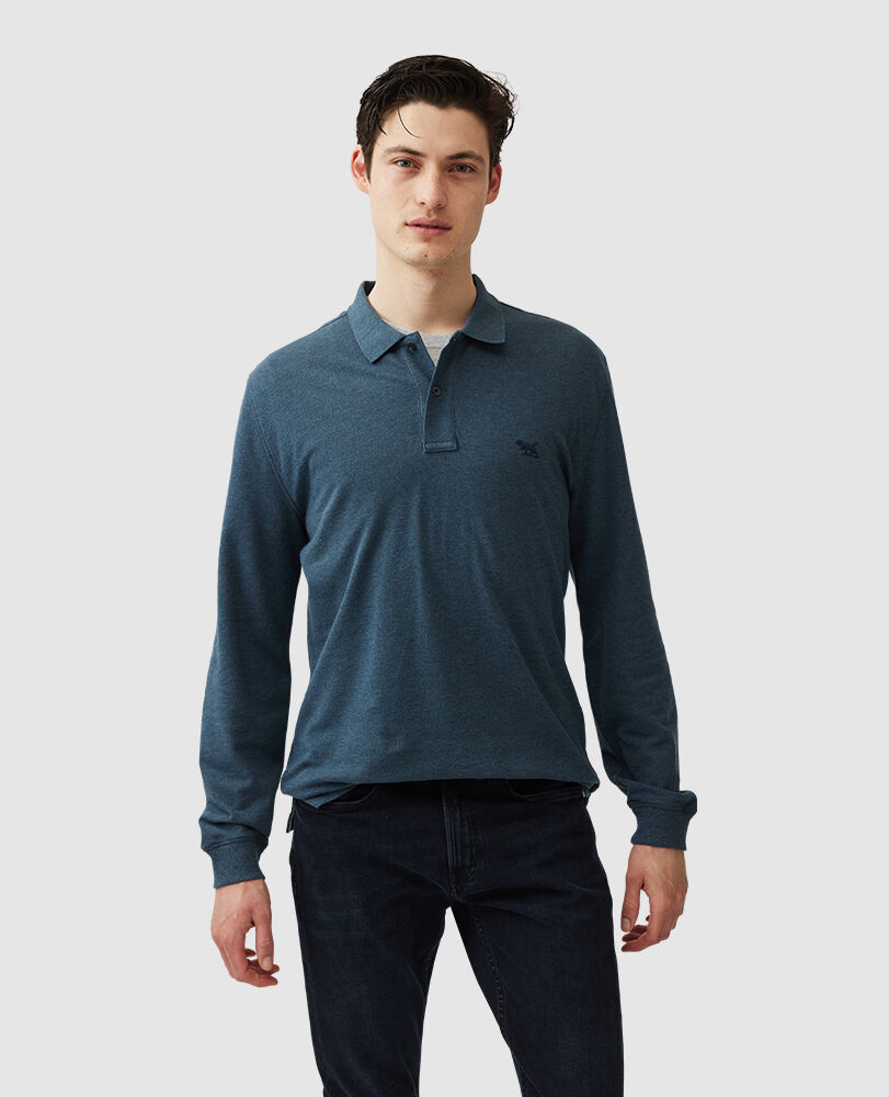 Ls Original Fit Gunn Polo, BLEU FONCÉ, Front