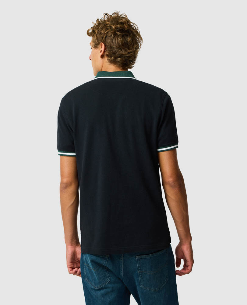 New Lynn Polo mit sportlicher Passform, ONYX, Back