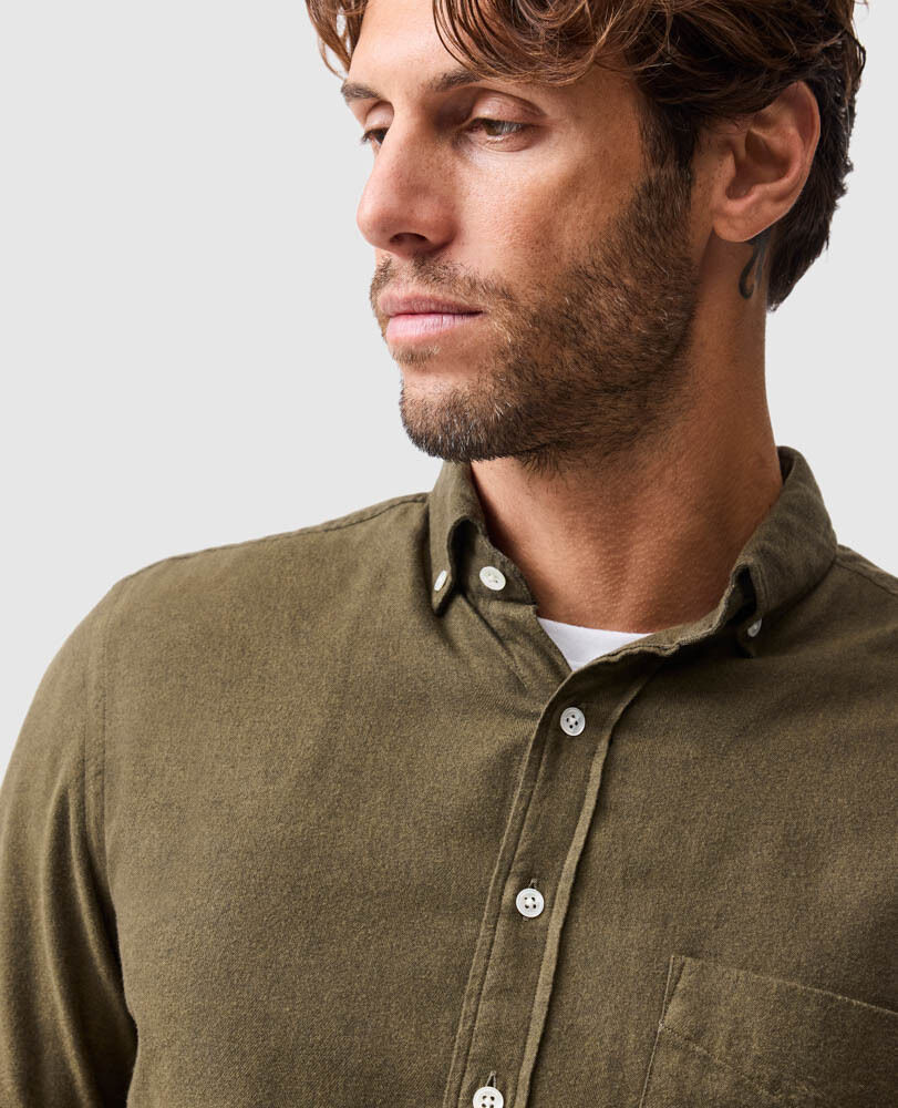 Chemise slim Barrhill, KAKI, Detail 3