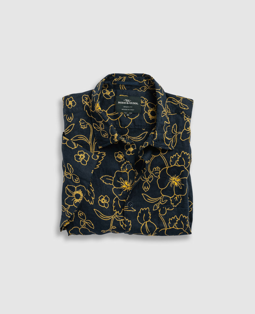 Big Glory Bay Sports Fit Shirt, LEMON, Flat Lay