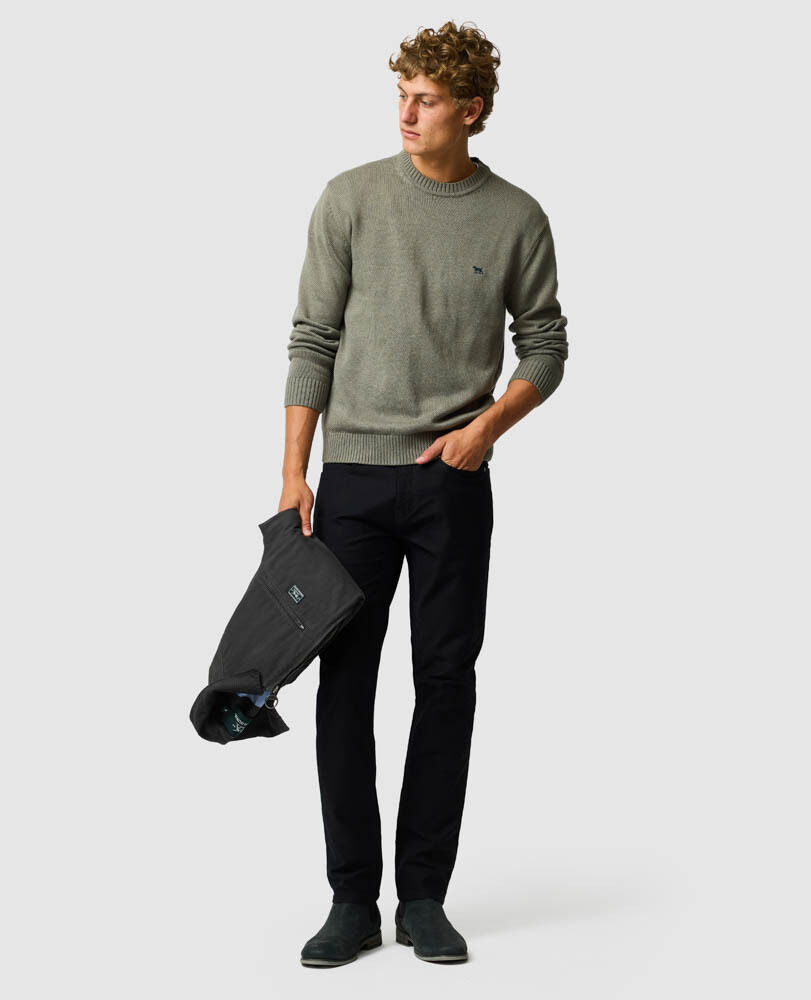 Jeans Motion 2 mit geradem Bein, ONYX, Off Front