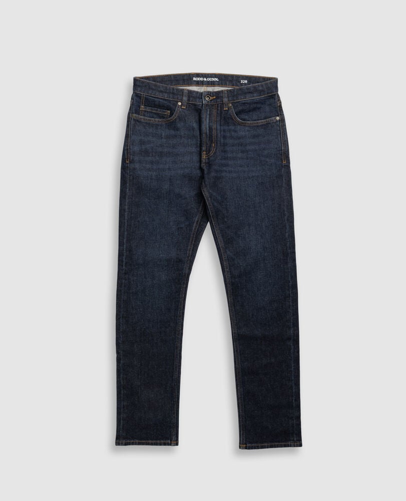 Sutton Straight Italian Denim, DARK BLUE, Flat Lay