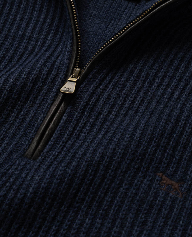 Huka Lodge Knit, NAVY MARLE, Detail 2