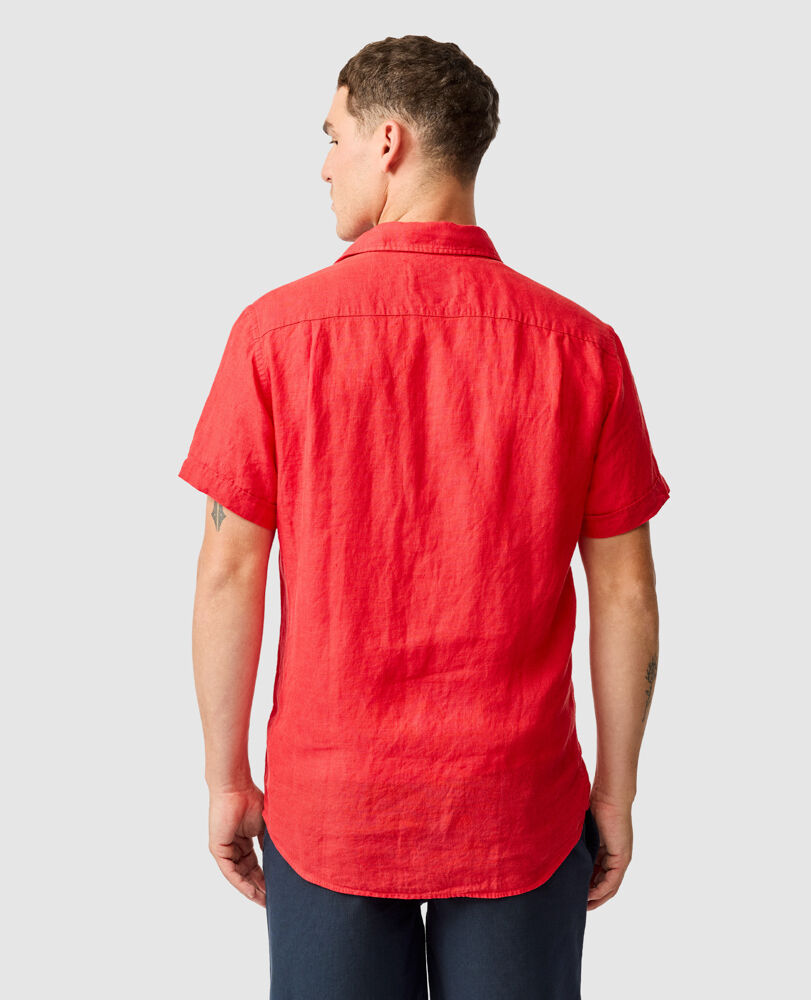Cathedral Cove Sports Fit Shirt, CHILLI, Back