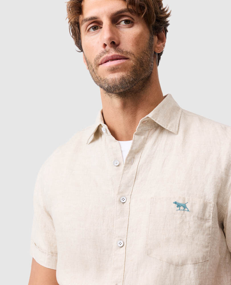 Cathedral Cove Sports Fit Shirt, OATMEAL, Detail 3