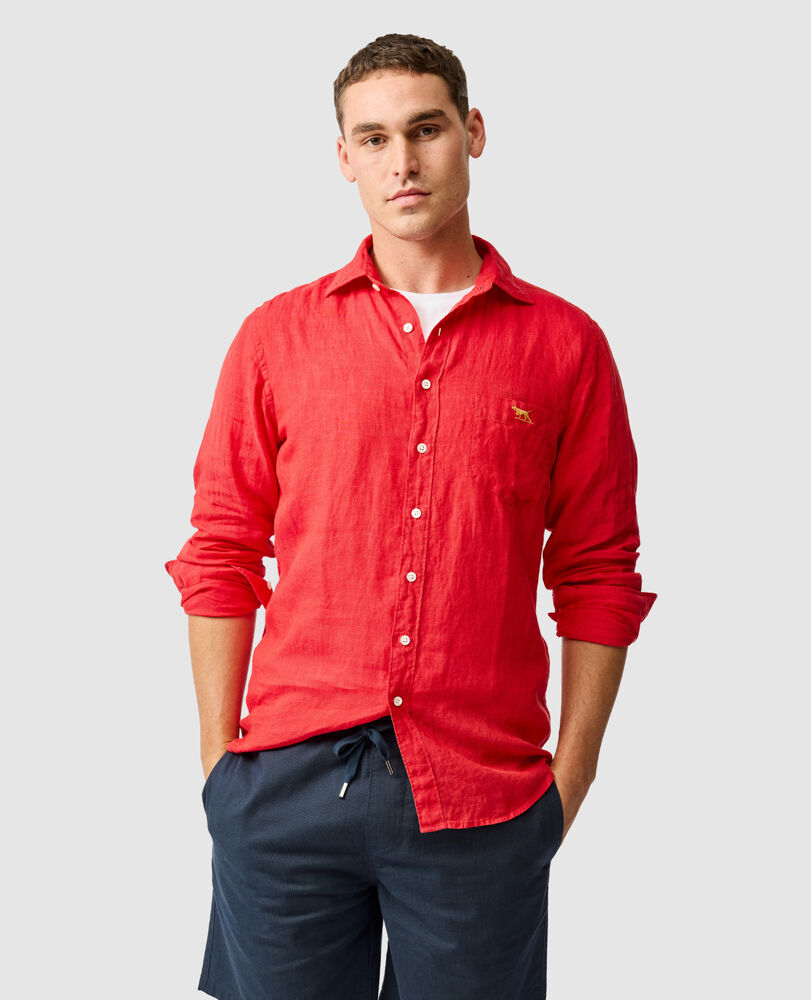 Coromandel 2 Sports Fit Shirt, CHILI, Front