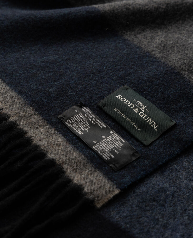 Frankton Stripe Scarf, SEA, Back