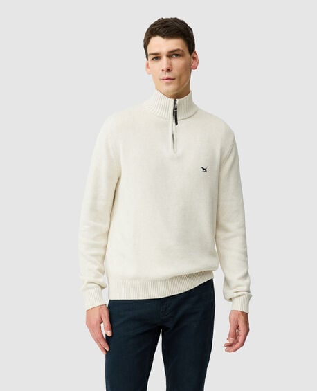 Merrick Bay 1/4 Zip Sweater, OAT